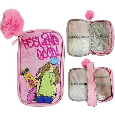 Imagem de Estojo Box Duplo Neoprene Case Felling Good Rosa Daterra