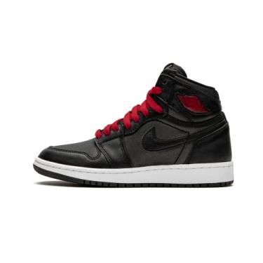 Imagem de Nike Air Jordan 1 I High OG Black Satin GS Grade School Youth 575441-060 US Size 4.5Y