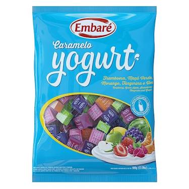 Imagem de Embare Bala De Caramelo Iogurte Frutas Azul 660G - Embaré
