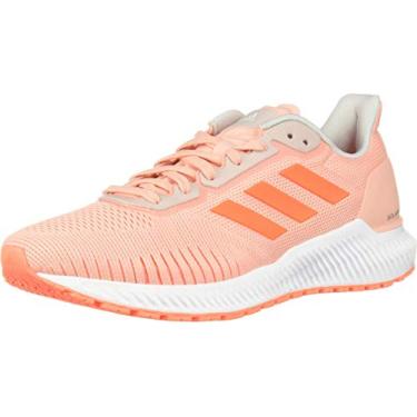 Imagem de adidas Tênis de corrida feminino Solar Ride, Rosa brilhante/coral de alta resolução/branco, 6