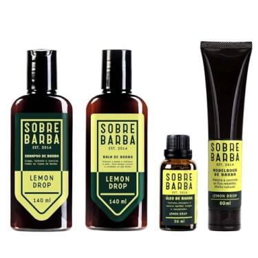Imagem de Kit para Barba - Shampoo + Balm + Óleo + Modelador Sobrebarba Lemon Drop