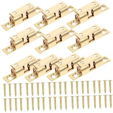 Imagem de Veemoon 10 Pcs Fivela De Contas Gaveta Captura De Móveis Trava Da Porta Do Armário Pegar Bola Travas De Substituição Armário De Aço Inoxidável Mobília Toque De Porta Latão Porta Da Cozinha