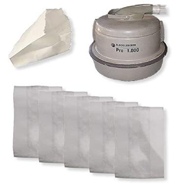 Imagem de 10 Sacos Refil Coletor Papel Descartável para Aspirador Black e Decker PRO 1000 Cartucho Bag