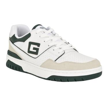 Imagem de GUESS Tênis masculino Narsi, Cinza claro/branco/verde escuro Multi 040, 42