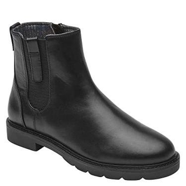 Imagem de Rockport Bota de cano curto feminina Kacey, Couro preto, 6.5