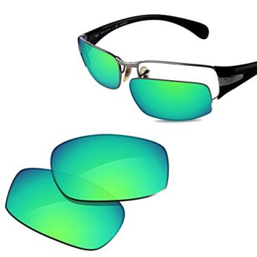 Imagem de Glintbay Lentes de óculos de sol de substituição 100% precisas para Ray-Ban RB3261 58 mm - Espelhado verde polarizado