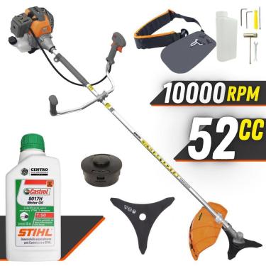 Imagem de Cortador de Grama Á Gasolina Tekna RL520P Plus 2T 52cc 2HP Roçadeira Profissional Com L...