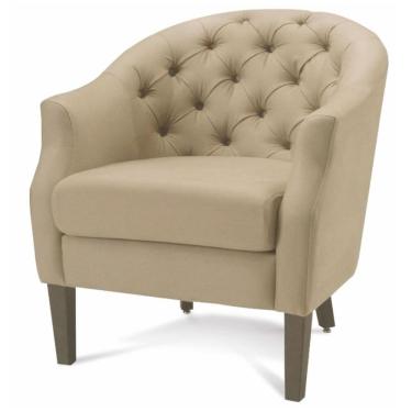 Imagem de Poltrona MH-3685 Herval Madeira Eucalipto Estofado em Linho Havana Bege C1