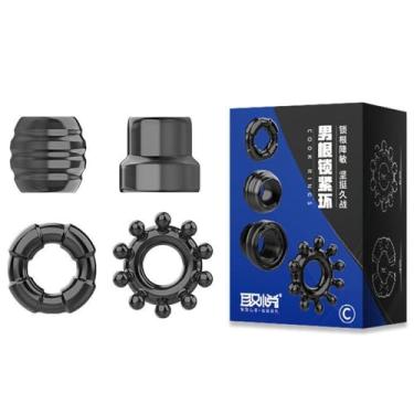 Imagem de Kit de Anel Peniano com 4 Modelos em Silicone