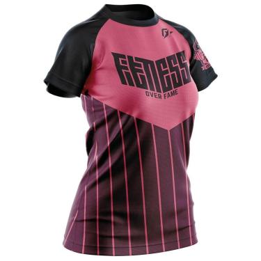 Imagem de Baby Look Feminina Treino Academia Fitness Wally Rosa-Feminino