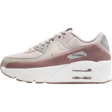 Imagem de Nike Tênis feminino Air Max 90 LV8, Minério de ferro leve/pedra-pomes clara/malva fumê, 39