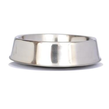 Imagem de ICONIC PET Tigela antiderrapante para alimentos/água para animais de estimação de 947 ml de aço inoxidável - Tigela de alimentação para cães/gatos resistente a formigas sem ruído com design exclusivo
