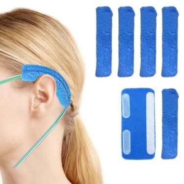 Imagem de 6 almofadas de orelha de cânula nasal, almofadas de ouvido para tubos de oxigênio, acessórios de cânula de oxigênio, acessórios de cânula, protetores de ouvido de oxigênio, protetor de ouvido para