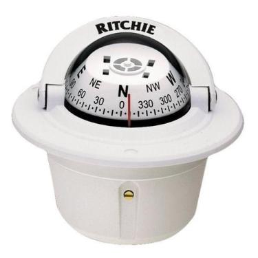 Imagem de Bússola Náutica Ritchie Hf-50 De Embutir 12V Em Led Lancha - Abrolhos 