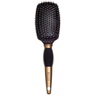 Imagem de Escova Cabelo Belliz Black Gold Racket Média