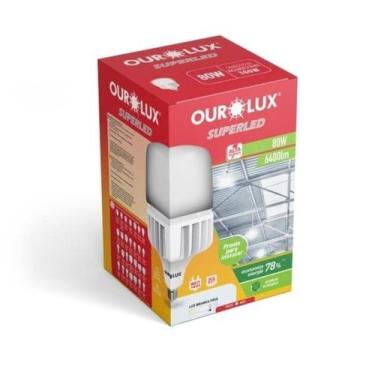 Imagem de Lâmpada Led Bulbo T80W Bivolt BR6500K E27 - Ourolux