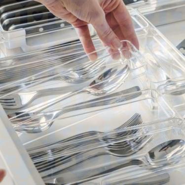 Imagem de Kit 4 Organizador Acrilico Multiuso Gavetas Armarios Cozinha - PLASTUT