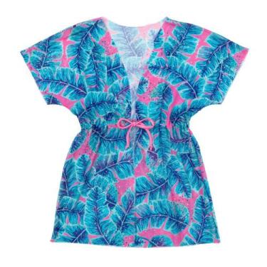 Imagem de Saída De Praia Infantil Menina Vestido Tule Verão Com Cordão - Fofotin