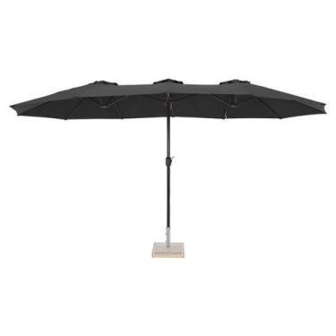 Imagem de Ombrellone Central Retangular Quiosque Oversize 4,60m Preto 12407 Bel 