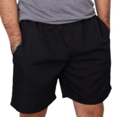 Imagem de Short Tactel Masculino Colorido Bermuda Lisa - Repelique, GG, Preto