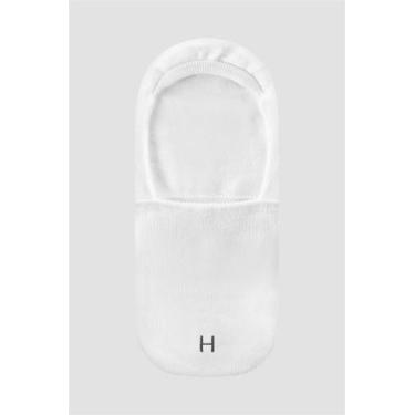Imagem de Meia Invísivel Algodão Lisa - Branco - HIGHSTIL, Branco, 38 A 43
