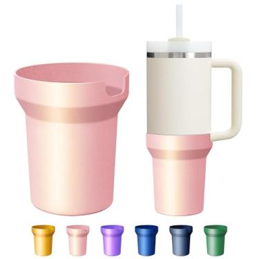 Imagem de Bota de silicone metálico fosco brilhante para Stanley Cup 1,134 g, capa protetora de manga alta compatível com Stanley H2.0 & Quencher Adventure Tumbler, protetor inferior de acessórios Stanley Cup,