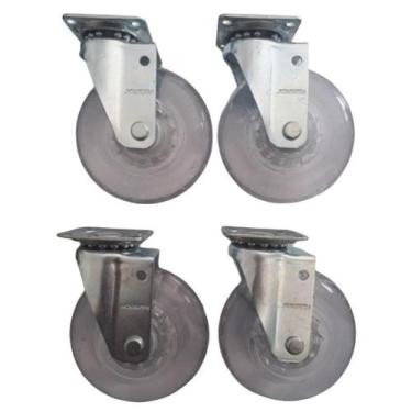 Imagem de Rodizio Para Carrinhos E Móveis Roda Gel Kit Glap 310 Gel - Movifacil