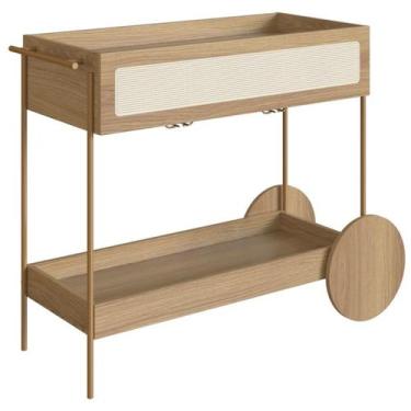 Imagem de Carrinho Bar Porta Taças 110 CM Pes Metal Oslo 28964 Hanover Artesano 