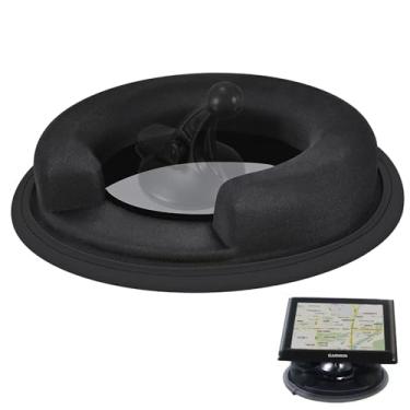Imagem de Suporte de painel portátil pesado para dispositivos GPS Tomtom Garmin, suporte antiderrapante para painel preto para carro
