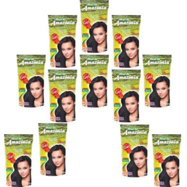 Imagem de Amazonia Preto Medio (Preto Natural) Hene em Gel 180gr Divina Dama Pou