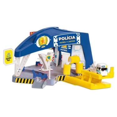 Imagem de Brinquedo Estação Policia Station Justice Azul Samba Toys