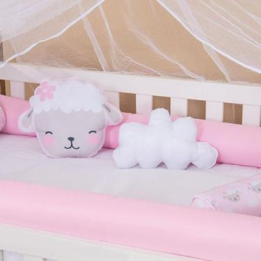 Imagem de Kit Almofada 2 Peças Decorativa Menina para Bebe Infantil - Zan Baby, 