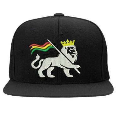Imagem de Boné Bordado - Leão de Judah Reggae Dub Rastafari - HIPERCAP