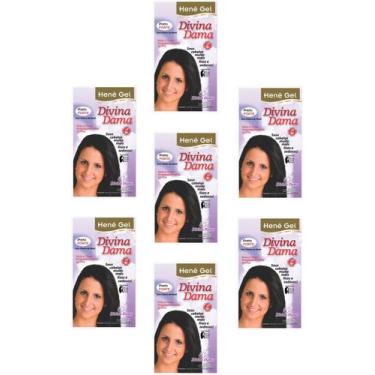 Imagem de Hene Em Gel Jaborandi 09x180gr Divina Dama Preto Forte (Preto Azulado)