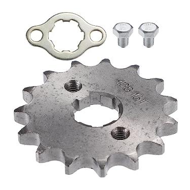 Imagem de X AUTOHAUX 1 conjunto 428 estilo 15 dentes 20 mm ID motocicleta dianteira motor roda dentada adequada para motocicleta 50cc 70cc 110cc 125cc Dirt Pit Bike Mini Bike ATV