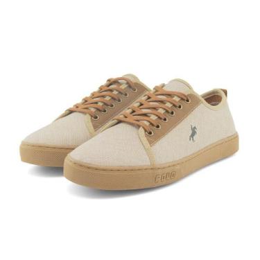 Imagem de Sapatenis Tenis Masculino Original Polo White Lonado Super Leve, Bege,