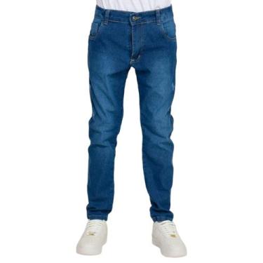 Imagem de Calça Jeans sarja Masculina Infantil Meninos - Volgue, Jeans escuro, 0