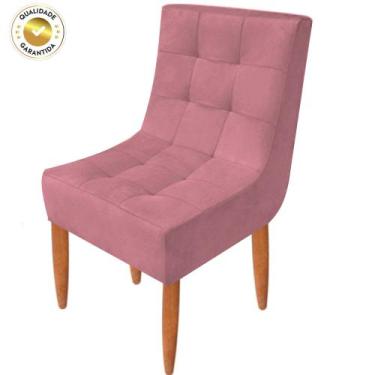 Imagem de Conjunto 2 Cadeiras Estofadas Sala De Jantar Camily Suede - Bl Decor ,