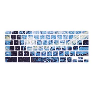 Imagem de HRH Capa de teclado para Samsung Chromebook 4 3 XE310XBA XE500C13 XE501C13 29.5 cm/Chromebook 4 39.6 cm XE350XBA/Chromebook 2 XE500C12/Chromebook Plus V2 2-em-1 XE520QAB XE521QAB 80 cm. cm. Noite