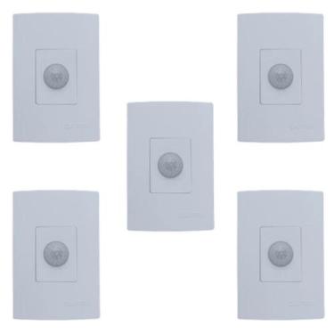Imagem de Kit Sensor de Presença de Parede para Embutir Lente 180º - QI2M - QUAL