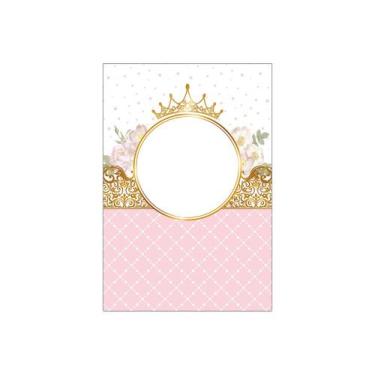 Imagem de Painel De Painel De Festa Vertical 1,50 x 2,20 -  Realeza Rosa Candy 0