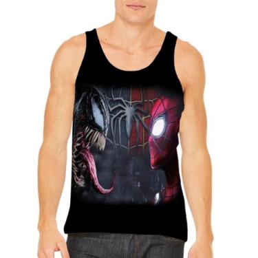 Imagem de Camisa Regata Verão Adulto Infantil Venom Homem Aranha Multiverso - PR