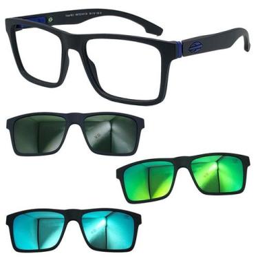 Imagem de Oculos Mormaii Swap NG2 6153 Preto A41 Com 3 Clipons Escolha, G15, Azu