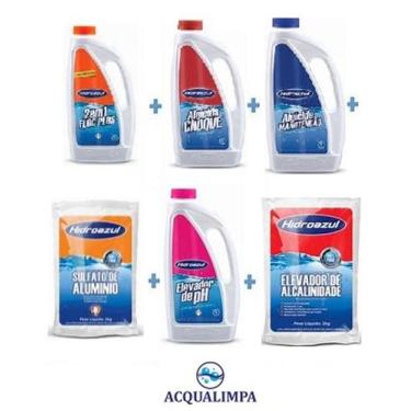 Imagem de Kit limpeza manutenção piscina acqualimpa 3 - hidroazul