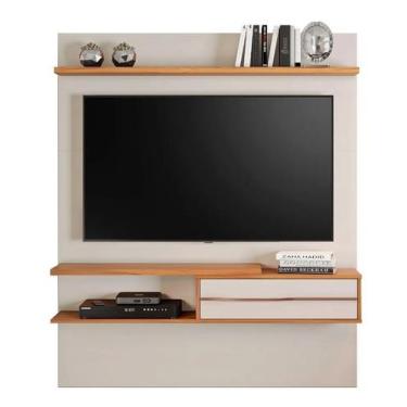 Imagem de Painel para tv notável 1155 off white / freijó trend - Village Móveis