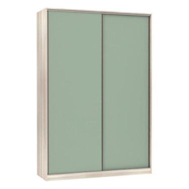 Imagem de Guarda-roupa 2 Portas De Correr 160Cm Crema Com Verde Jade - LUCIANE