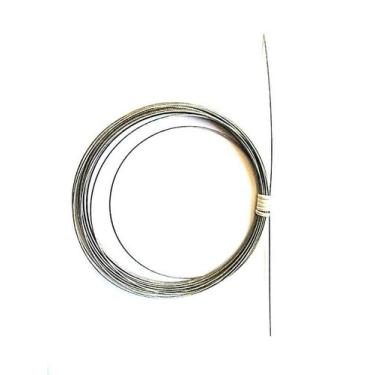 Imagem de Cabo de aço flexível encapado p/pesca 20 Lbs 10 m + 100 Luvas - RVP