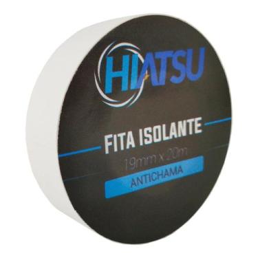 Imagem de Fita Isolante Antichama 0,13mm x 19mm x 20m cor brancaHiatsu, 1 unidad