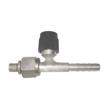 Imagem de Cnx Oring 6 Reta C/Ventil R134 (Aluminio) - Qualy Air