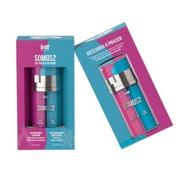 Imagem de SOMOS 2 Intt Gel Feminino Excitante e Gel Masculino Prolongador Linha Collors 10g Efeito Esquenta e Ice